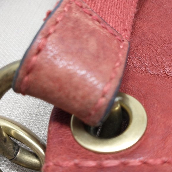 FOSSIL LONG LIVE VINTAGE RED HOBO BAG - Picture 5 of 16